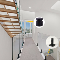 Supports de balustrade en verre robustes en acier inoxydable 304/316/2205 - Fixation au sol, hauteur réglable pour balcon et escalier