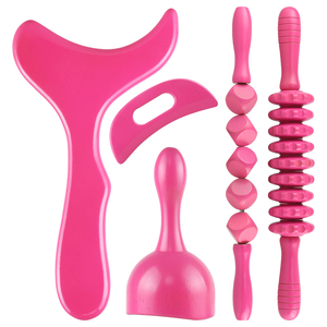 Masajeador de madera rosa, herramienta de masaje, terapia de madera - Product Image 1