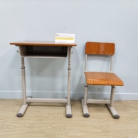 Meubles scolaires en gros d'usine, banc simple, ensemble de bureau et de chaise pour étudiants, table de lecture, mobilier éducatif