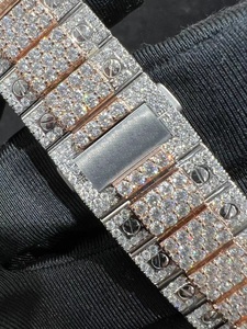 Vendas diretas da fábrica VVS <span class=keywords><strong>Moissanite</strong></span> homens e relógios das mulheres estilo clássico Puramente artesanal - Product Image 3