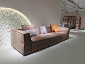 Sofa cổ điển sang trọng Modular sofa cắt đặt phòng khách hiện đại góc sofa thoải mái ghế da - Product Image 3