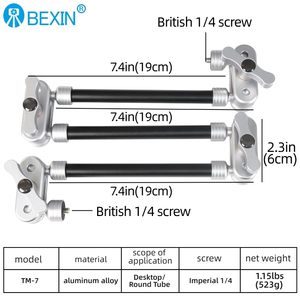 Le bras magique de réglage universel en aluminium BEXIN convient à la photographie aérienne de bureau <span class=keywords><strong>et</strong></span> au support de diffusion en direct de l'<span class=keywords><strong>appareil</strong></span> <span class=keywords><strong>photo</strong></span> - Product Image 3