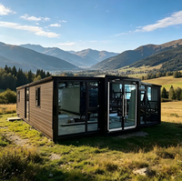 Maison conteneur en acier extensible de 40 pieds avec 3 chambres pour usage résidentiel et hôtelier NCC AU