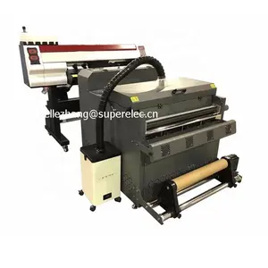 White Ink Heat Transfer PET Film T-shirt Printer with Shake Powder Dryer Machine for Garment Shop