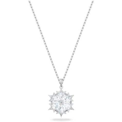 Collier avec pendentif - Ton rhodium