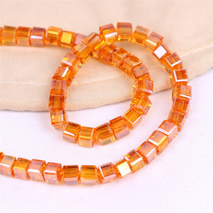 Suxuan Sieraden 10Mm Vierkante Kristallen Kubus Glas Losse Spacer Kraal Voor Sieraden Armband Ketting Maken Diy - Product Image 4