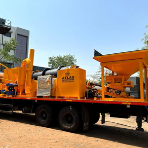 Planta mezcladora de asfalto móvil Planta mezcladora en caliente portátil para construcción de carreteras flexible - Product Image 1