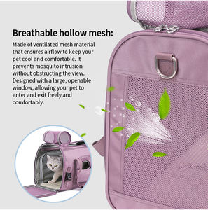 Truelove eko dostu yumuşak genişletilebilir evcil hayvan taşıyıcı ev hayvanı ürünü distribütör için çok fonksiyonlu köpek seyahat çantası havayolu onaylı - Product Image 5