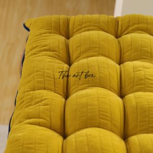 Sea Green Printed 100% Cotton Embroidered Stylish Textured 16x16 Inches Lightweight New Arrival Boho Design Wholesale Chair <b>Pads</b> - Product Image 6