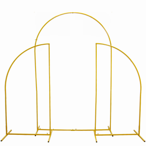 Arch Balloon Wedding Arch Backdrop 3 Pcs/Set Outdoor Wedding Arch Props Wrought Iron Geometric Irregular Flower Stand Party Birthday Backdrop Balloon Decor Shelf