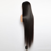 Perruque dentelle frontale en cheveux humains 40 pouces 180% de densité à prix d'usine perruque dentelle frontale HD en cheveux humains de couleur naturelle pour femmes