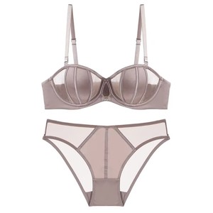 Wholesale High Quality New Front Button Underwear Comfortable Push-up <strong>No</strong> Trace Thin Section Beauty Back <strong>Bra</strong> Set - Product Image 1