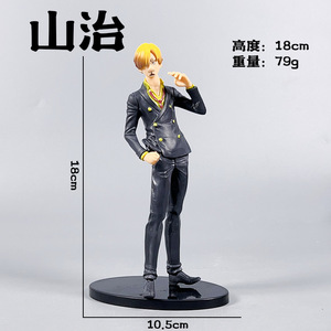 Figura de Anime de Portgas D. <span class=keywords><strong>Ace</strong></span>, Estatua Coleccionable de PVC con Base para Exhibición en Estante, Decoración del Hogar, Regalo para Fanáticos del <span class=keywords><strong>Manga</strong></span> - Product Image 3