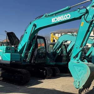 Fabricación vende excavadora sobre orugas Kobelco SK130 con motor Komatsu original PLC y rodamiento 1 año de garantía buen precio - Product Image 1