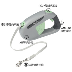 Laisse rétractable pour chien JH8802 en matériau ABS pour chiens de petite, moyenne et grande taille - Product Image 3