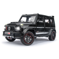 Dabenbaboros G800 Modèle de voiture tout-terrain en alliage Simulation à l'échelle 1:24 Recommandation de diffusion en direct Jouets en métal moulé sous pression Roues mobiles