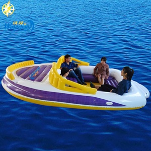 <span class=keywords><strong>Bateau</strong></span> gonflable géant pour 6 personnes, île flottante pour jeux aquatiques, idéal pour les fêtes aquatiques et les parcs aquatiques - Product Image 3