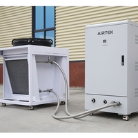 AIRETK 50KW Système de refroidissement par eau pour armoire informatique, système de tour de refroidissement à sec, solution thermique de récupération de chaleur des serveurs, pompe à engrenages CE A6