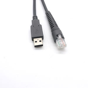 Cable USB a RJ45 Macho para Escáner de Código de Barras para Zebra LI3608, <span class=keywords><strong>DS3608</strong></span>, LI3678, DS3678 Gris - Product Image 3