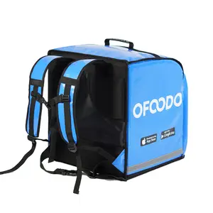 Bike Carrier Food Delivery Bag Aluminium Heated Pizza Coffee Thermal In Cooler Bags Leak Proof Insulated Food Delivery Backpack