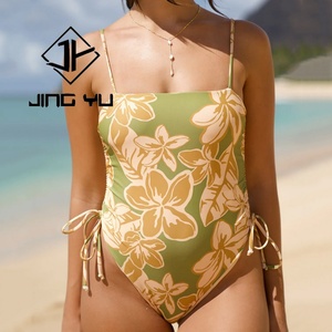 Traje de Baño de una Pieza de Poliéster Reciclado Personalizado para Mujer, Bikini de Playa Nuevo 2025, Fabricantes de Trajes de Baño Estampados - Product Image 4