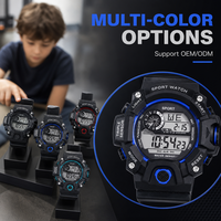 Nouvelles montres sportives numériques 24 heures pour hommes, de marque, élégantes, pour le golf et le fitness, cadran blanc 50 mm avec bracelet