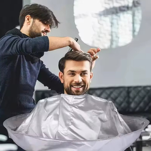Cape de coiffure pliable respirante 3D pour coupe de cheveux et coloration à domicile - Product Image 3
