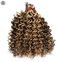 Cheveux à tresser Deep Wave pré-divisés 14-26 pouces, mèches 4/27, tresses bohèmes en cheveux humains
