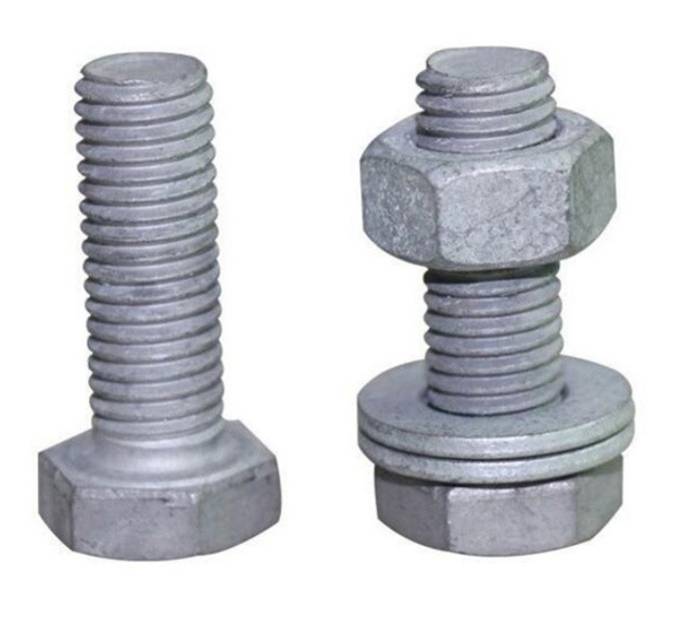 High Tensile B7 Heavy Hex Bolts and Nuts Manufacturing Hot Dip Galvanized Hex Full Thread Bolt With Nut and Washer