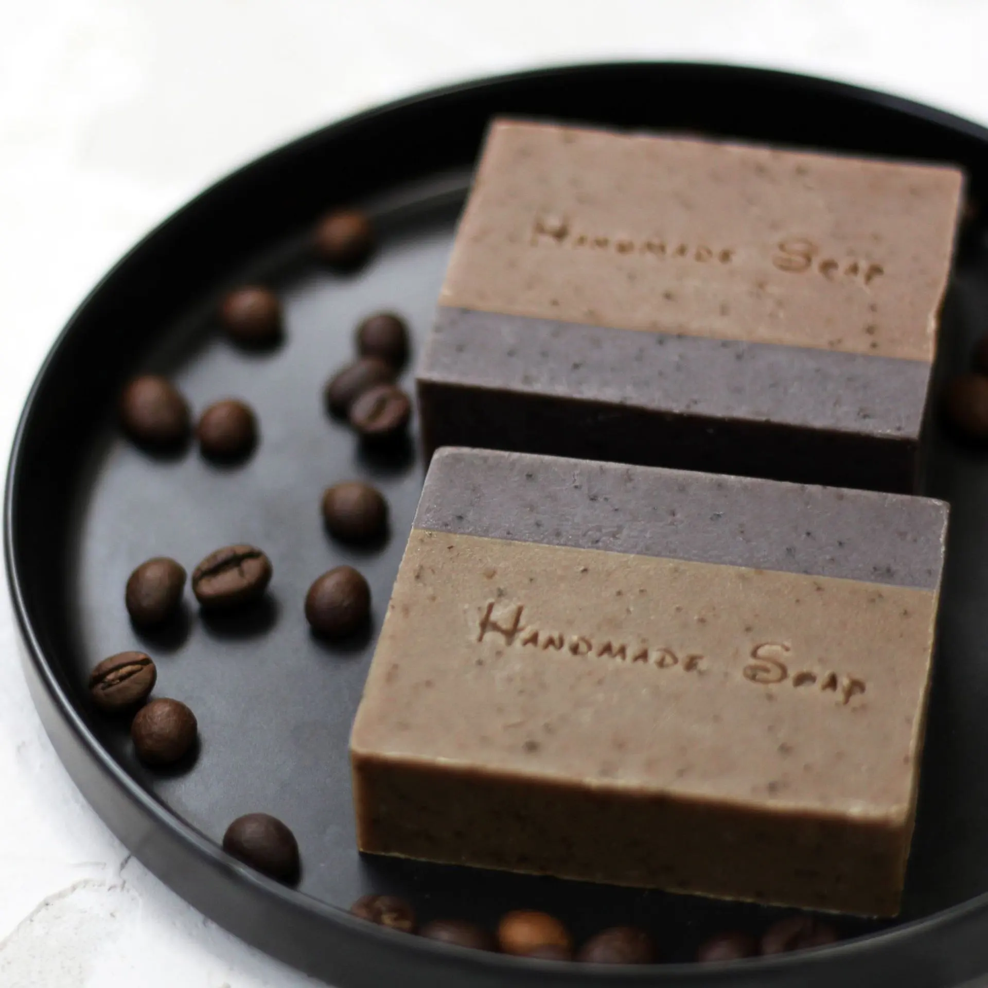 wholesale 100% natural coffee bean Moisturizing Whitening black handmade face soap body soap