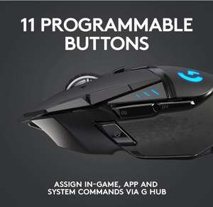 Ratón Inalámbrico para Juegos <span class=keywords><strong>Logitech</strong></span> <span class=keywords><strong>G502</strong></span> Lightspeed, Ratón Ergonómico para Juegos con Programación de Macros, Ratón Óptico para Juegos de 25k DPI para Jugadores Profesionales - Product Image 4