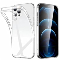 Coque transparente antichoc souple en silicone TPU pour iPhone 16 15 Pro Max 14 Plus 13, étui transparent pour iPhone 17 Air
