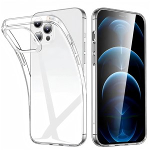Custodia Trasparente Morbida Antiurto <span class=keywords><strong>in</strong></span> <span class=keywords><strong>Silicone</strong></span> TPU per <span class=keywords><strong>iPhone</strong></span> 16 15 Pro Max 14 Plus <span class=keywords><strong>13</strong></span>, <span class=keywords><strong>Cover</strong></span> Trasparente per <span class=keywords><strong>iPhone</strong></span> 17 Air - Product Image 2