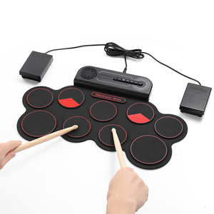 Pequeños juguetes musicales digitales plegables para niños, regalos para Navidad, 9 almohadillas, tambor eléctrico - Product Image 4