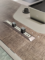 Ensemble de mobilier de bureau haut de gamme de luxe, table de direction futuriste moderne en forme de voiture Ferrary avec tiroir, bureau de direction