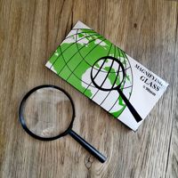 ODM/OEM Loupe de lecture 3X Loupe en acrylique avec poignée entièrement transparente Loupe en plastique pour jouet pour enfants