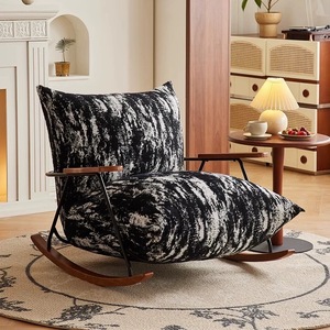 Vải hiện đại lười biếng cậu bé ngồi có thể ngả Rocking Chair với xoay và thiết kế bền cho phòng khách - Product Image 6