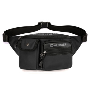 High Quality Travelling Waist Belt Fanny Pack Bag <b>Waterproof</b> Nylon Slim Waist Pack Travel Waist Hip Pack Daily Use - Product Image 1