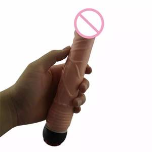Fabbrica diretta all'ingrosso giocattoli del sesso masturbazione vera pelle carne come Dildo vibrante realistico per donna - Product Image 5