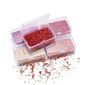 Accessoires de bijoux DIY, galets de verre colorés, forme irrégulière, dos plat, strass pour nail art, kit d'artisanat - Product Image 4