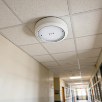IP65 LED Mehrlinsen-Deckenleuchte mit Austauschbarer Abdeckung Kleine Kunststoff-Notbeleuchtung CE-Zertifiziert Lithium-Batterie 270 Lumen 3 Stunden