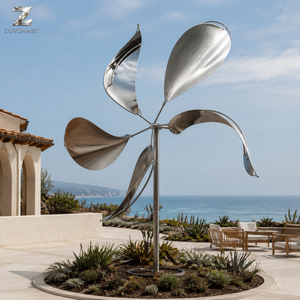Scultura Cinetica a Vento in Acciaio Inossidabile, Albero <span class=keywords><strong>di</strong></span> Dente <span class=keywords><strong>di</strong></span> Leone in Metallo per Decorazione Paesaggistica <span class=keywords><strong>di</strong></span> Parchi, Piazze, Giardini e Resort - Product Image 4