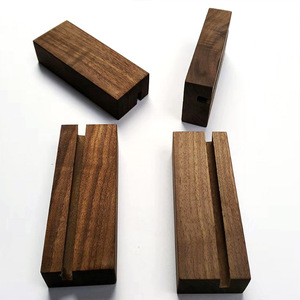 Base de Calendario de Madera Maciza de Nogal Negro Pulido, Impresión de Logotipo Personalizado, Soporte Decorativo de Escritorio S12 - Product Image 2