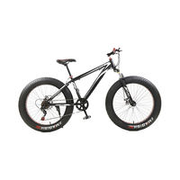 Cadre en acier à haute teneur en carbone de vente chaude VTT adulte 21 vitesses en aluminium Double frein à disque gros pneu course sur route désert neige