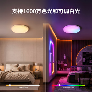 Zigbee Smart LED Ceiling Light 23W <b>RGB</b> Warm Cool App <b>Control</b> Surface Mounted Eco Friendly Smart Home Lighting - Product Image 3