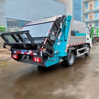 Camion compacteur à ordures JAC 5 CBM, petit compacteur à ordures, camion à ordures, véhicule d'élimination des déchets
