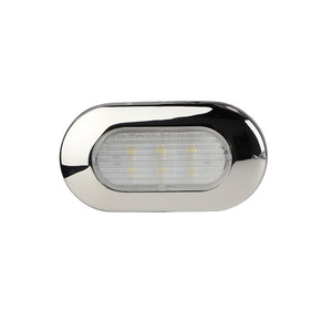 LED Stainless Steel Deck <b>Light</b> 12V Rectangular Polished Surface Boat RV Outdoor Interior <b>Step</b> Lighting - Product Image 2