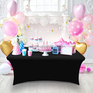 Housse de table rectangulaire extensible écologique 4ft 6ft 8ft, housse de table pliante personnalisée en spandex pour événements et fêtes - Product Image 3