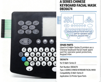 Masque facial pour clavier chinois série A DB36674 pour pièces de rechange de la série D A&A+