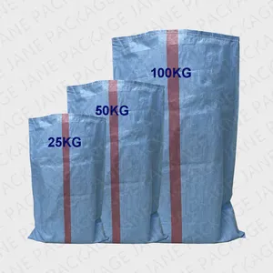 25kg 50kg 100kg Pp Woven Bag Polypropylene Laminated Sack For Packing Rice Cereal Corn Grain Maize Sugar Feed Sand Fertilizer